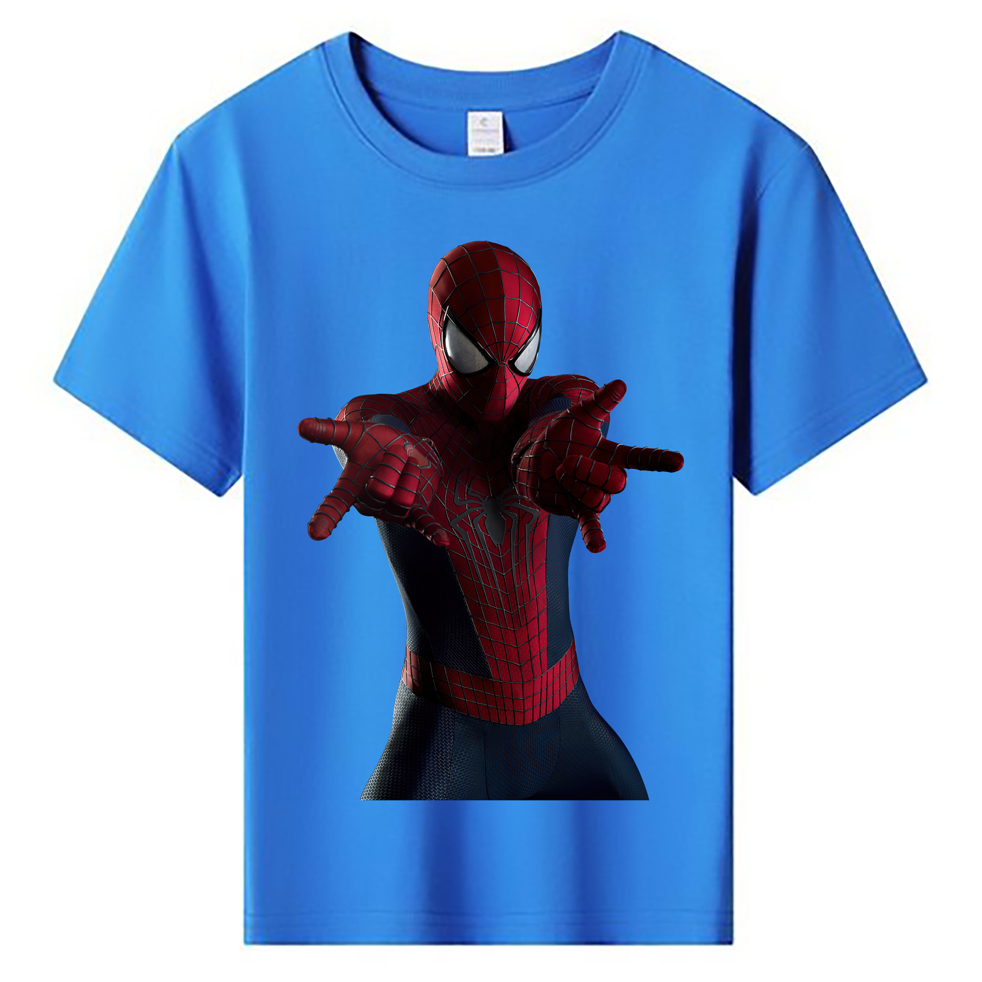 （画像用） Spider Man スパイダーマン 綿100％キッズTシャツ（フロントプリント）